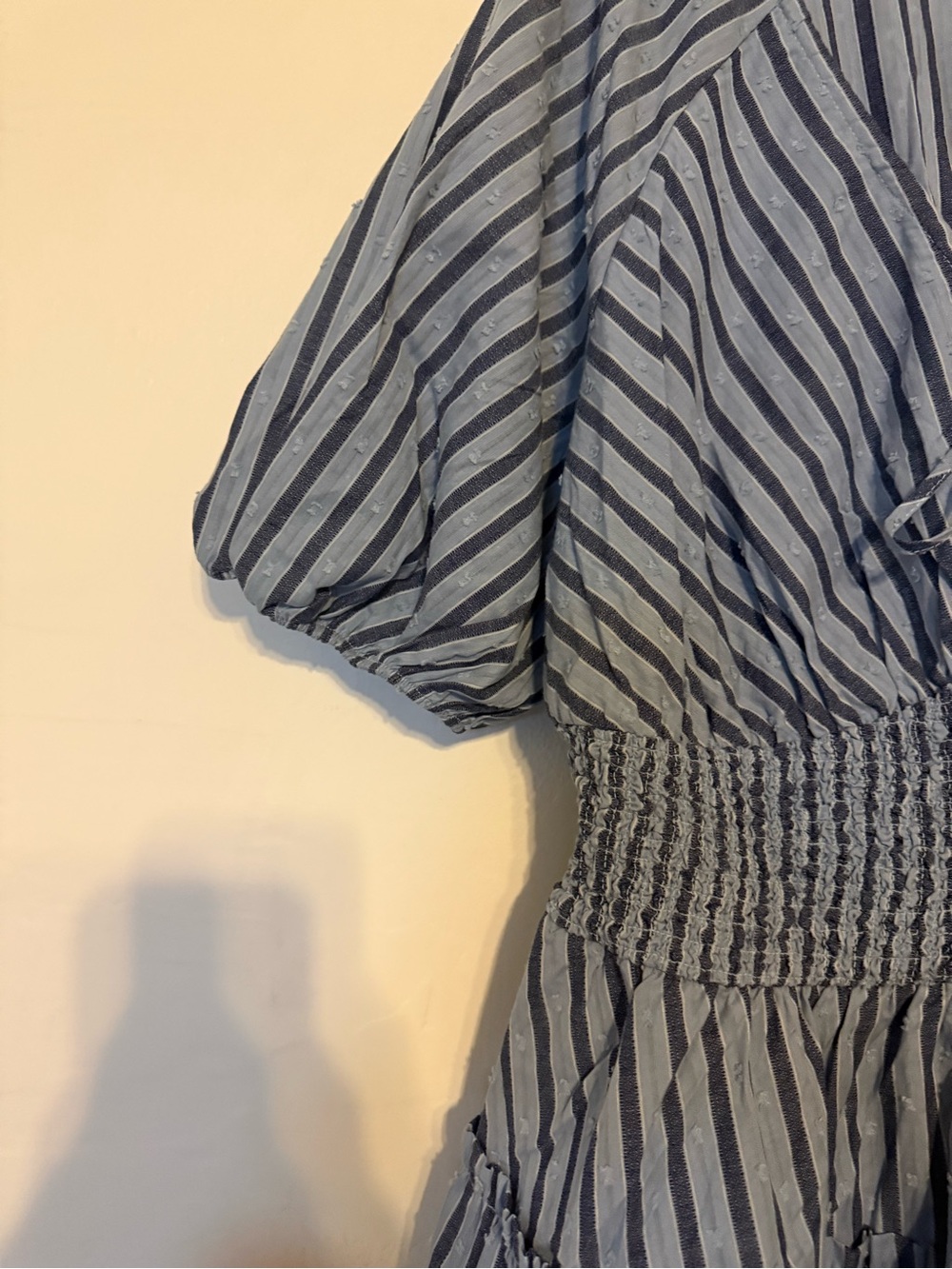 NWT Belle Isle by Torrid Puff Sleeve Smocked Mini Dress in Blue Size 2=2X=18/20 - Picture 5 of 10